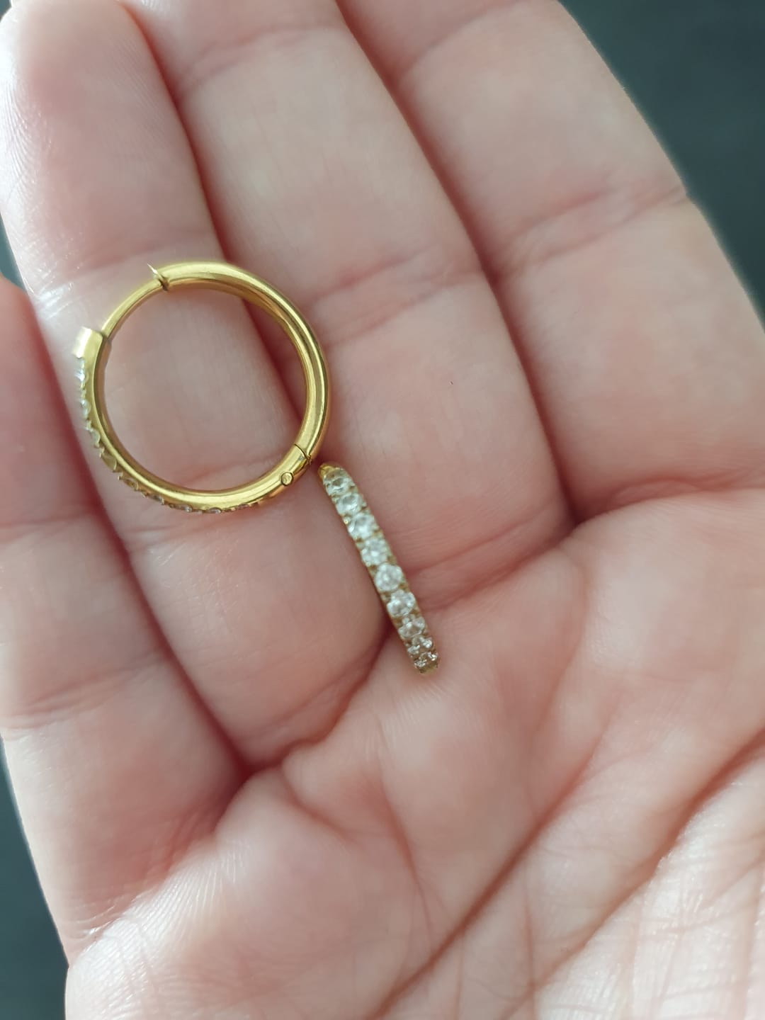 Customer photo review of Klara Ohrringe | 18K vergoldet