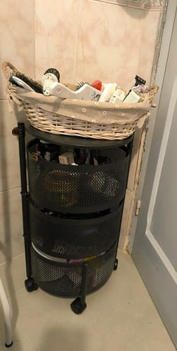 Customer photo review of Carro Organizador De Cocina 3 Niveles Cocina Frutero Único