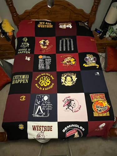 Customer photo review of Classic T-Shirt Blanket