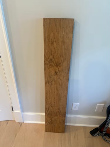 Customer photo review of Rustic Floating Shelves