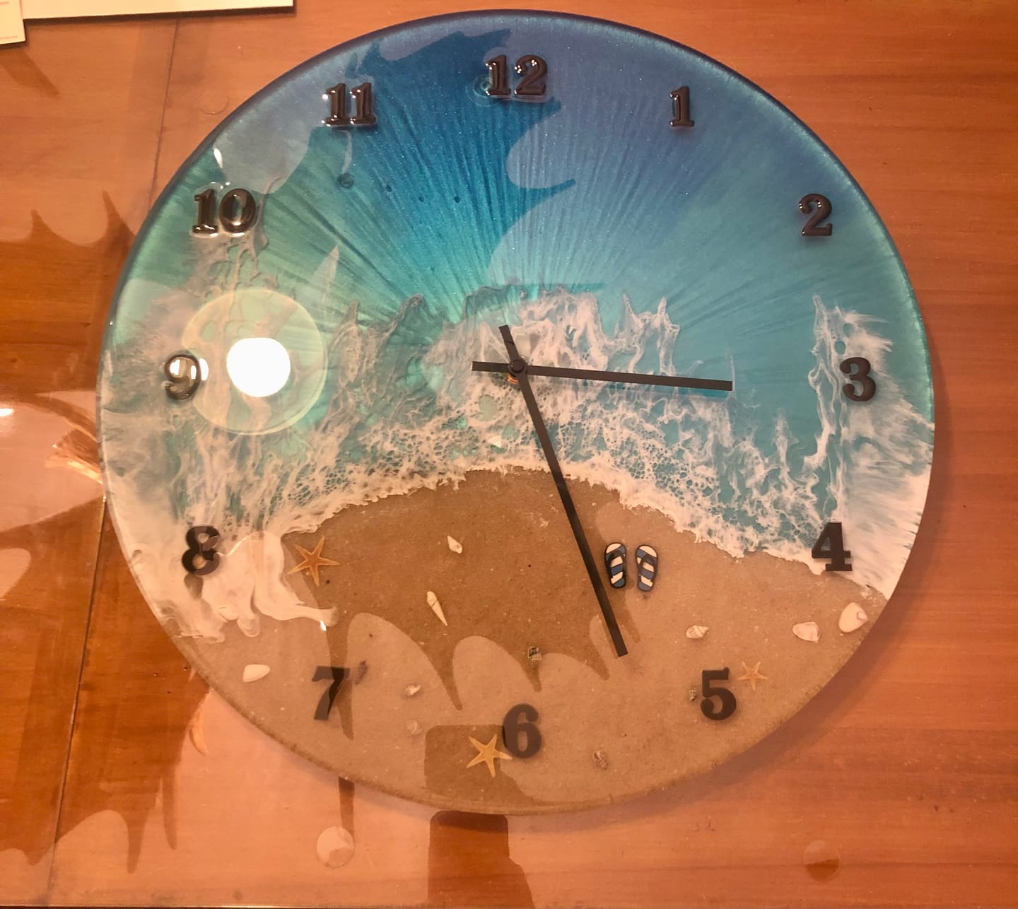 Customer photo review of 18" Circle + Clock Dials Style 2 Acrylic Router Template
