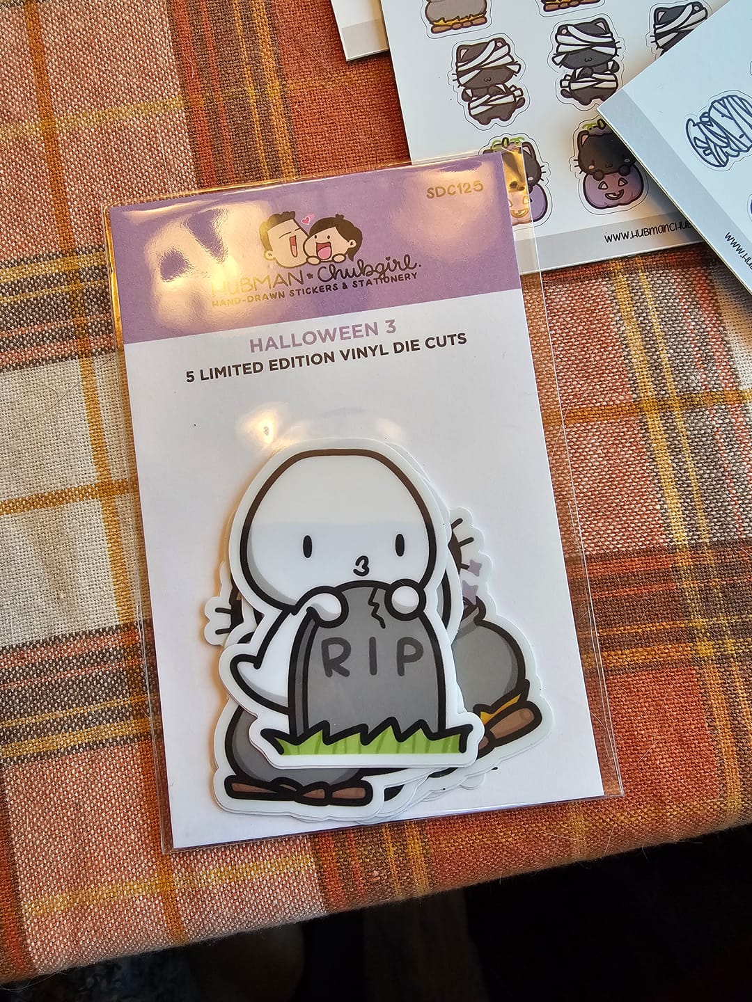 Customer photo review of Halloween 3 Die Cut Stickers (Set of 5)