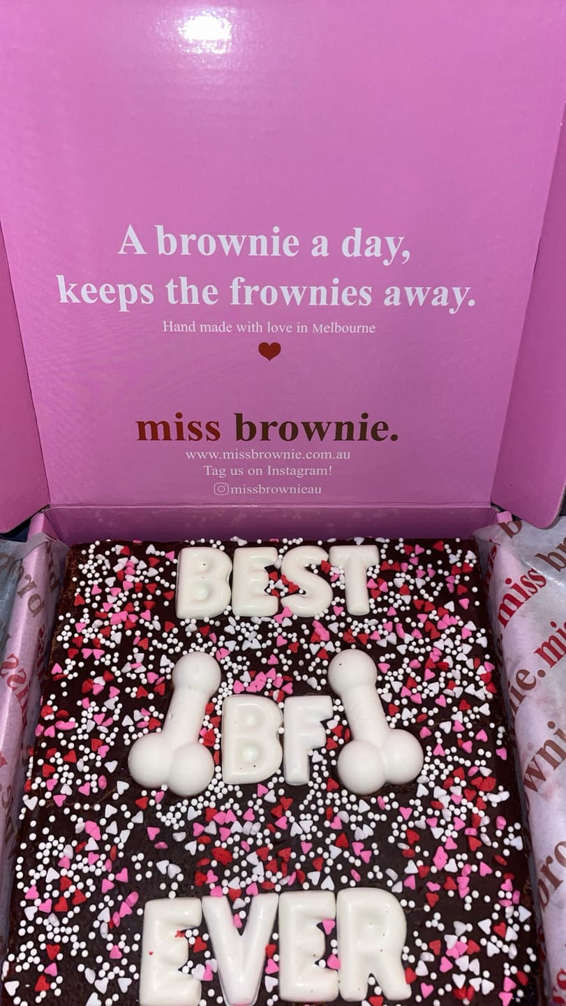 Customer photo review of Mini Custom D!ck Brownie