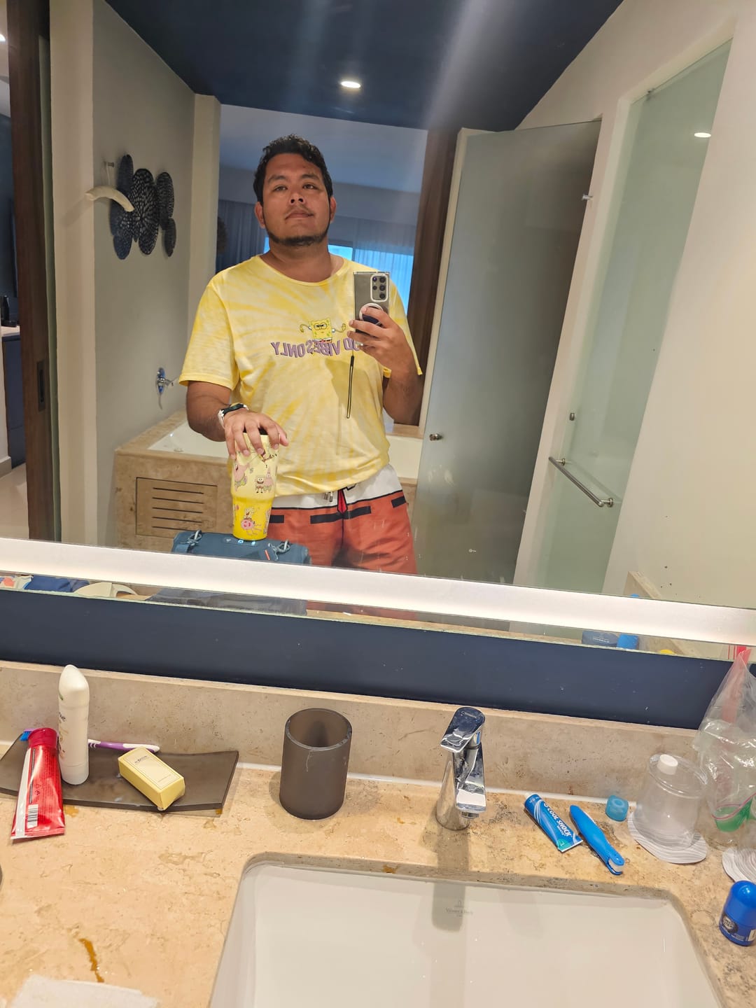 Customer photo review of Traje De Baño Bob Esponja Smile