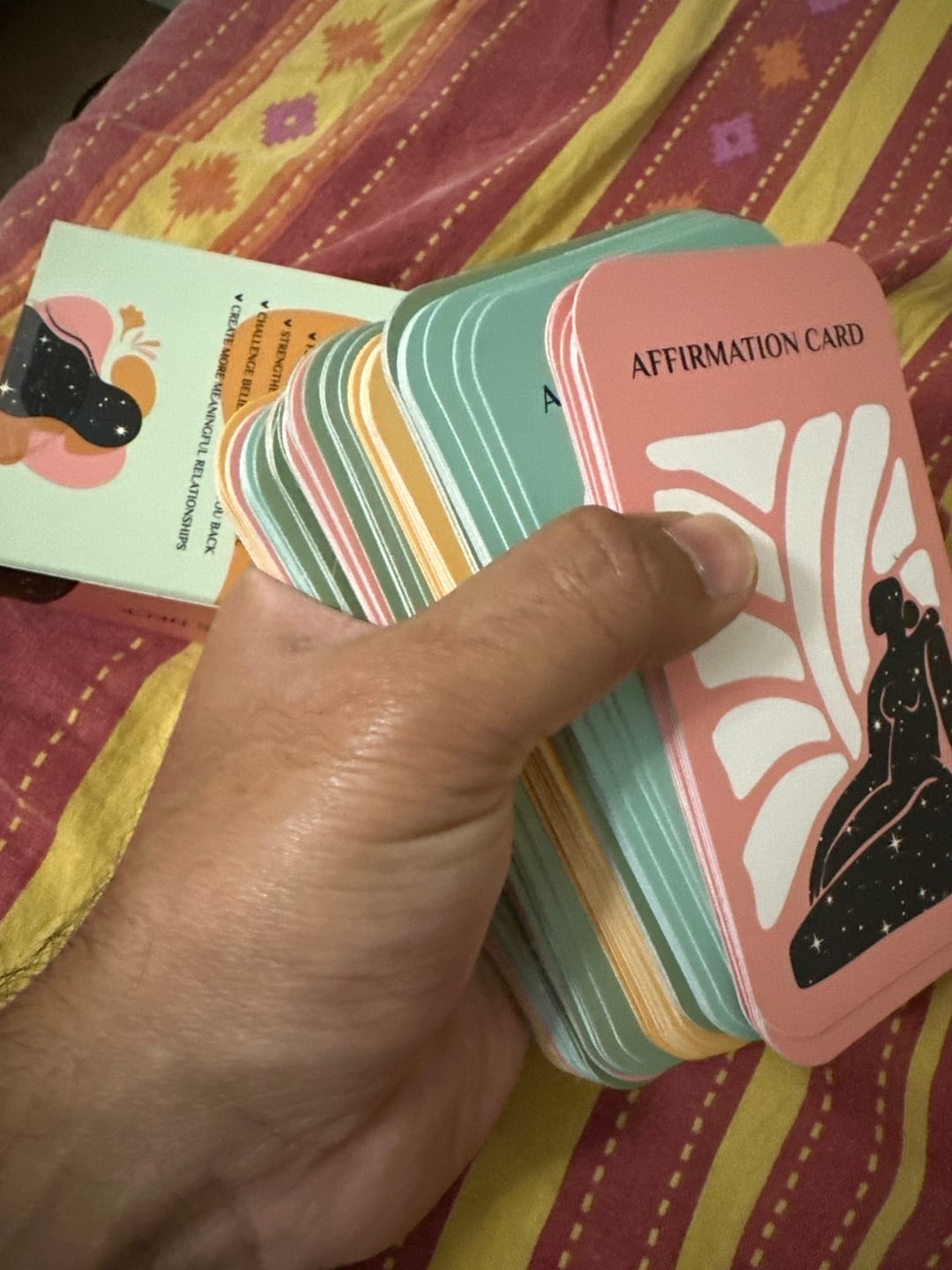 Customer photo review of Affirmations & Crystal Card Decks Bundle