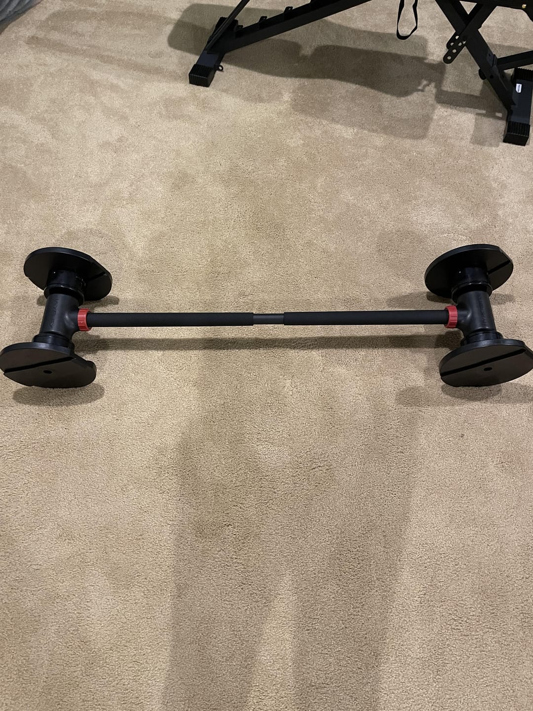 Customer photo review of Hyperbell Bundle: Bar, EZ Curl, Kettlebell, Pad