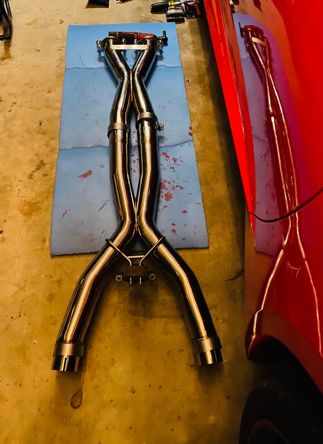 Customer photo review of Corvette C7 3" 6.2L V8 3" Connection Performance X-Pipe