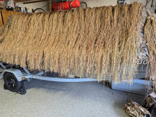 Customer photo review of Hunting Blind Raffia Grass (Pack)