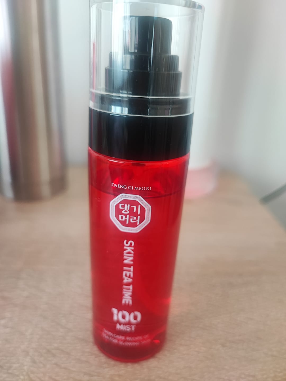 Customer photo review of Хидратиращ мист  за сияние Шизандра Doori Skin Tea Time 100