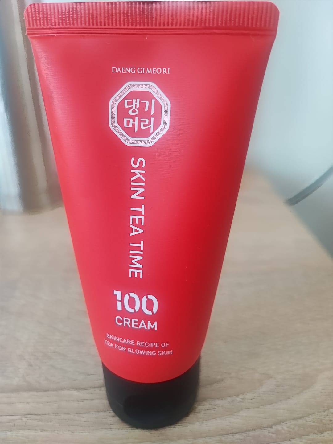 Customer photo review of Хидратиращ крем Шизандра против бръчки с фитоестрогени Doori Skin Tea Time 100 Cream
