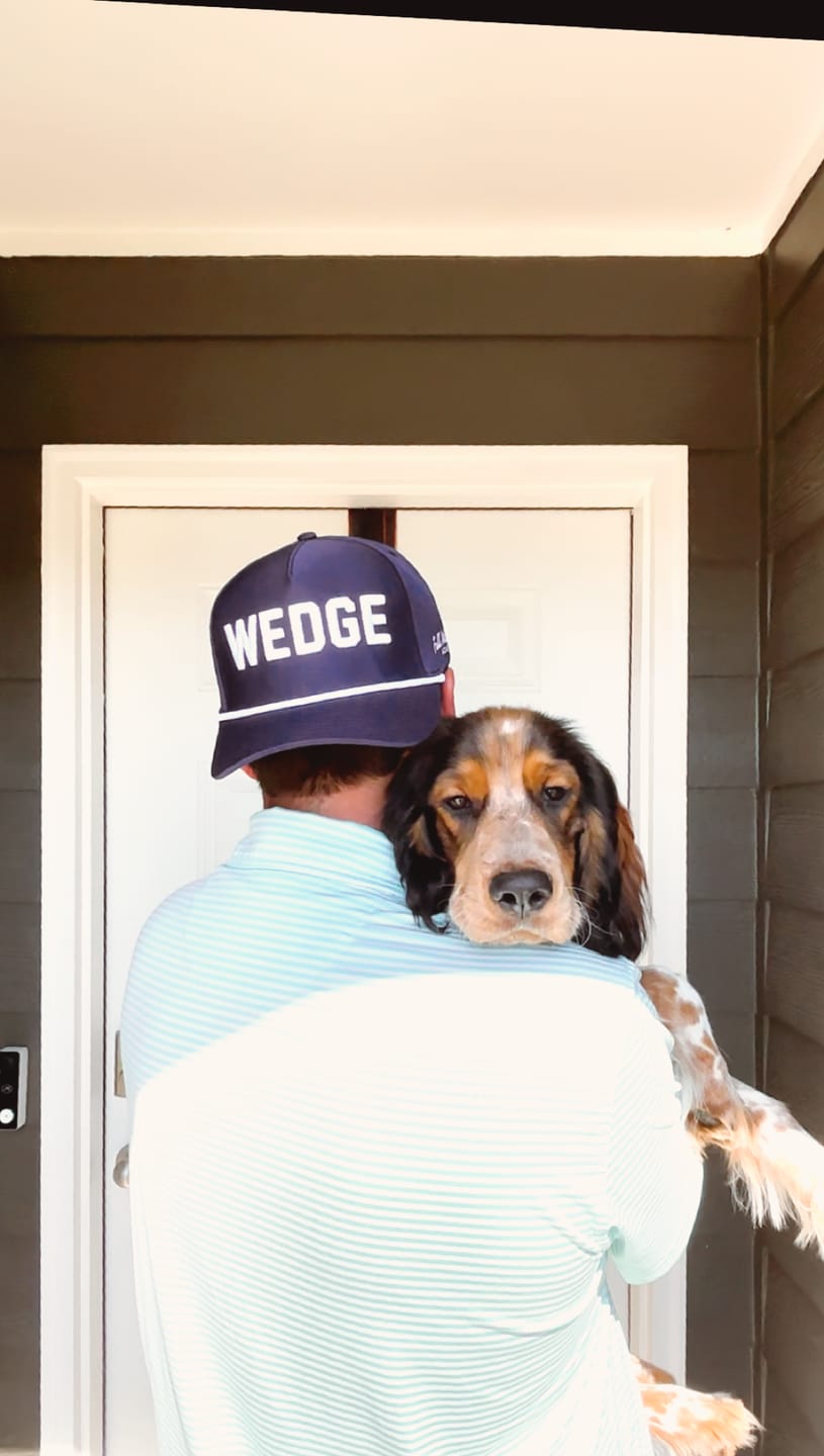 Customer photo review of Navy WEDGE Hat