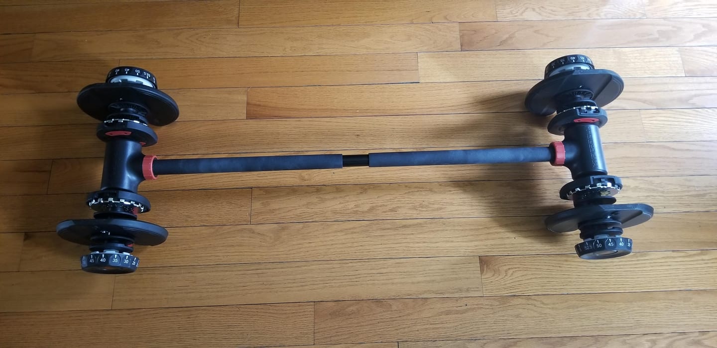 Customer photo review of Hyperbell Bundle: Bar, Kettlebell