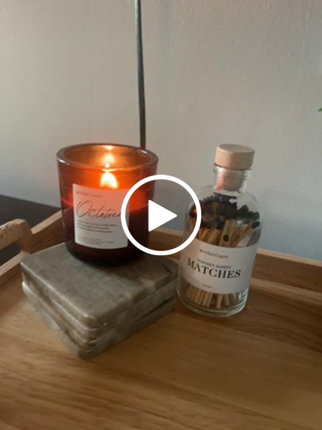 Customer video review of October Candle