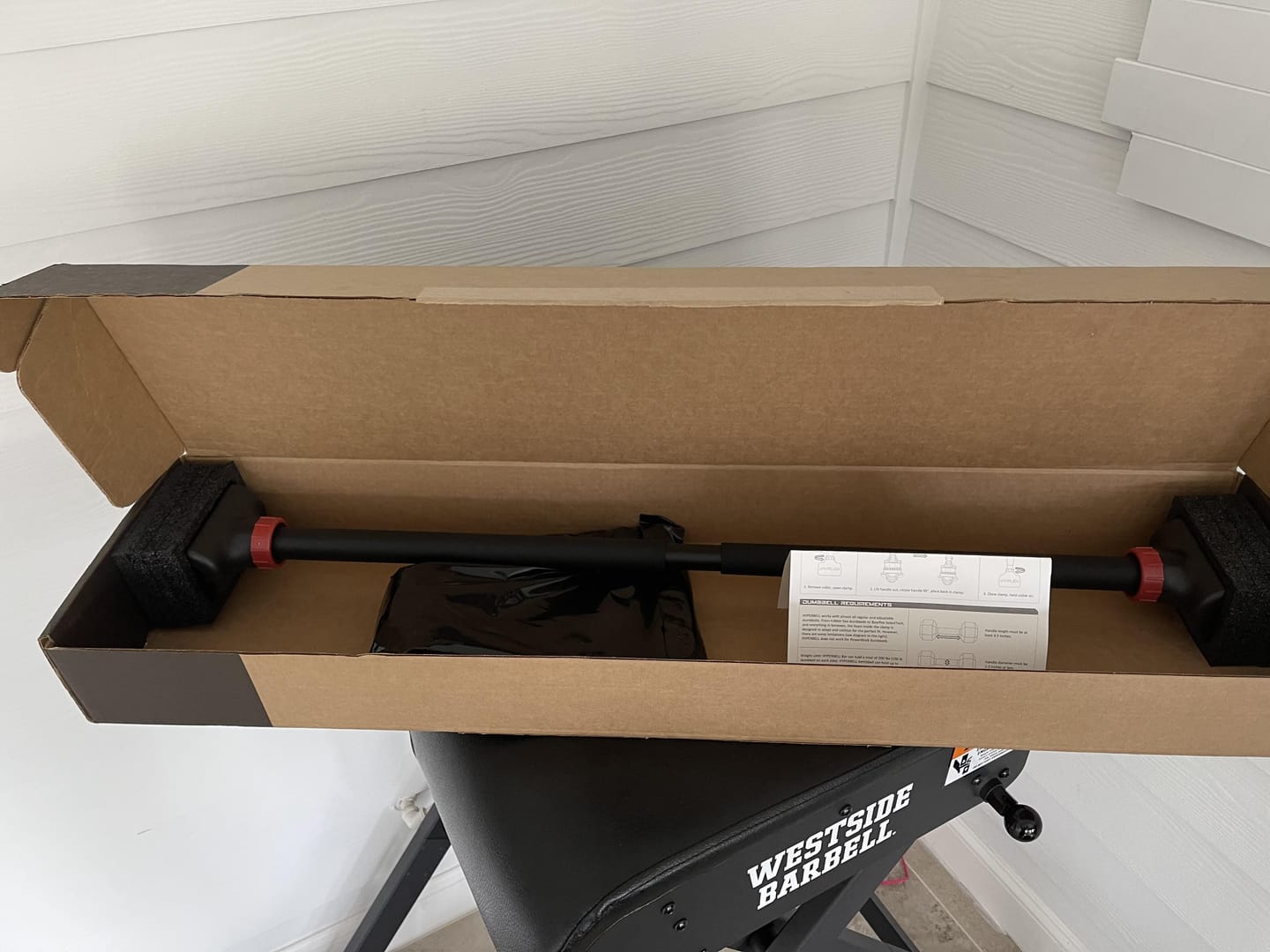 Customer photo review of Hyperbell Bundle: Bar, Kettlebell