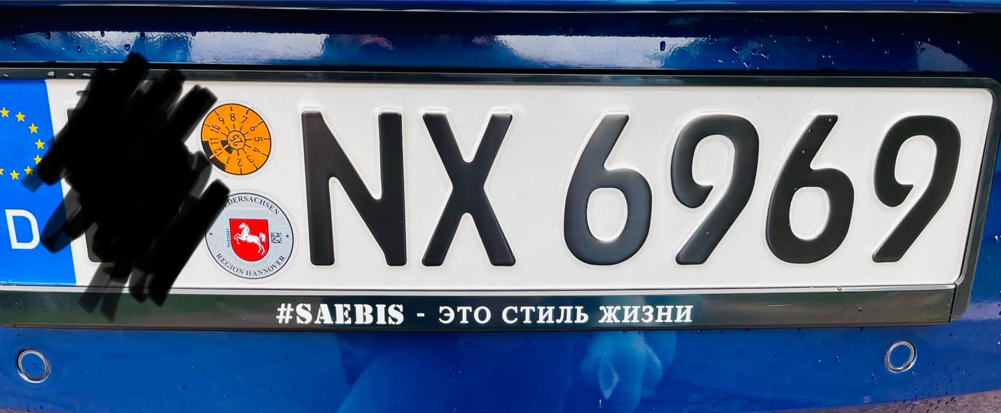 Customer photo review of SAEBIS® 2er SET Auto Kennzeichenhalter