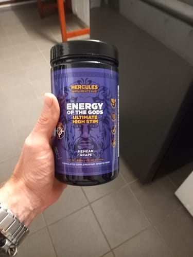 Customer photo review of Energy of The Gods - Ultimate High Stim Pre Workout
