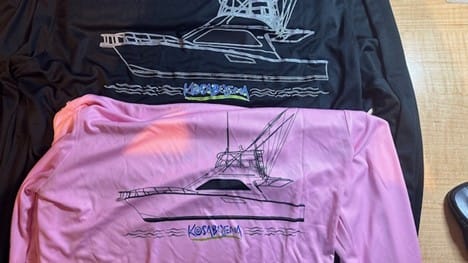 Customer photo review of Women's Dri-Fit Custom Boat Shirts - Long Sleeve