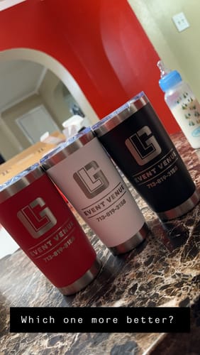 Customer photo review of (1) 20oz Tumbler