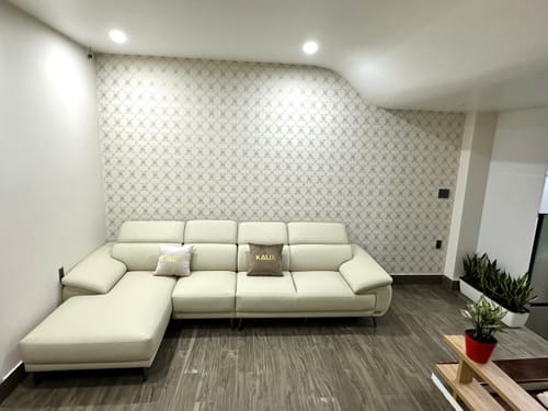 Customer photo review of Sofa văng da sang trọng PERRY 3 chỗ tựa gật gù