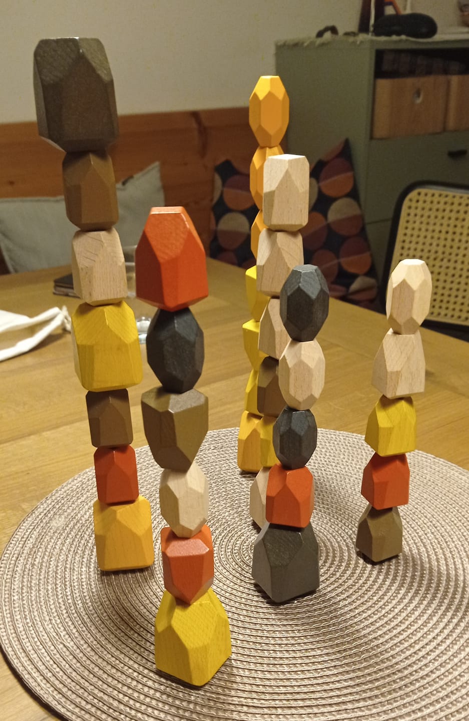 Customer photo review of Holzdiamanten "Wald" – 36 handgefertigte Steine