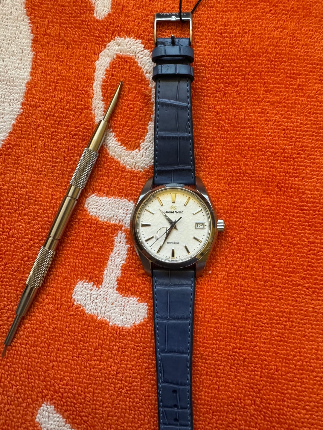 Customer photo review of Matte Sonoma Blue Alligator