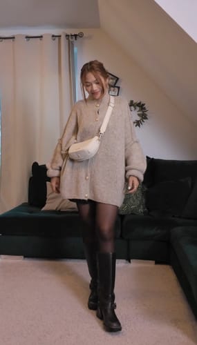 Customer photo review of Oversized Cardigan "CozyGlam"