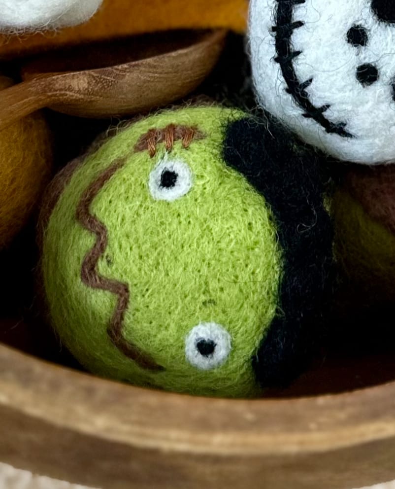 Customer photo review of Felt Cupcake - Green Monster
