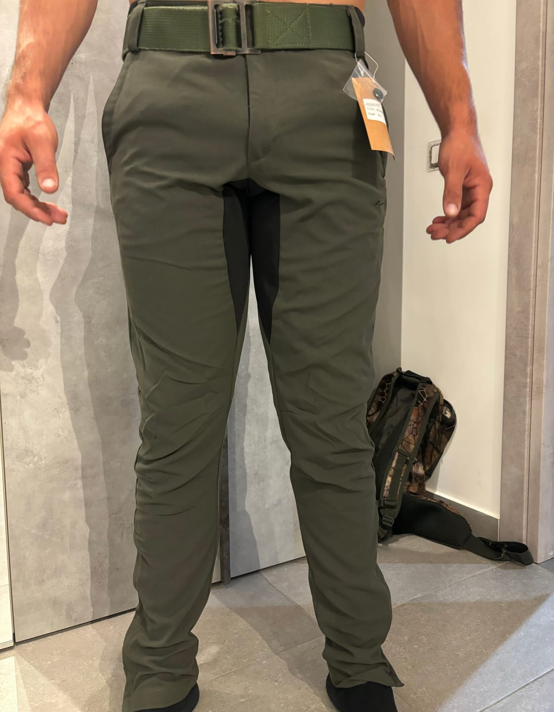 Customer photo review of Pantalone Masseria Light 4 Way Stretch 90 Verde