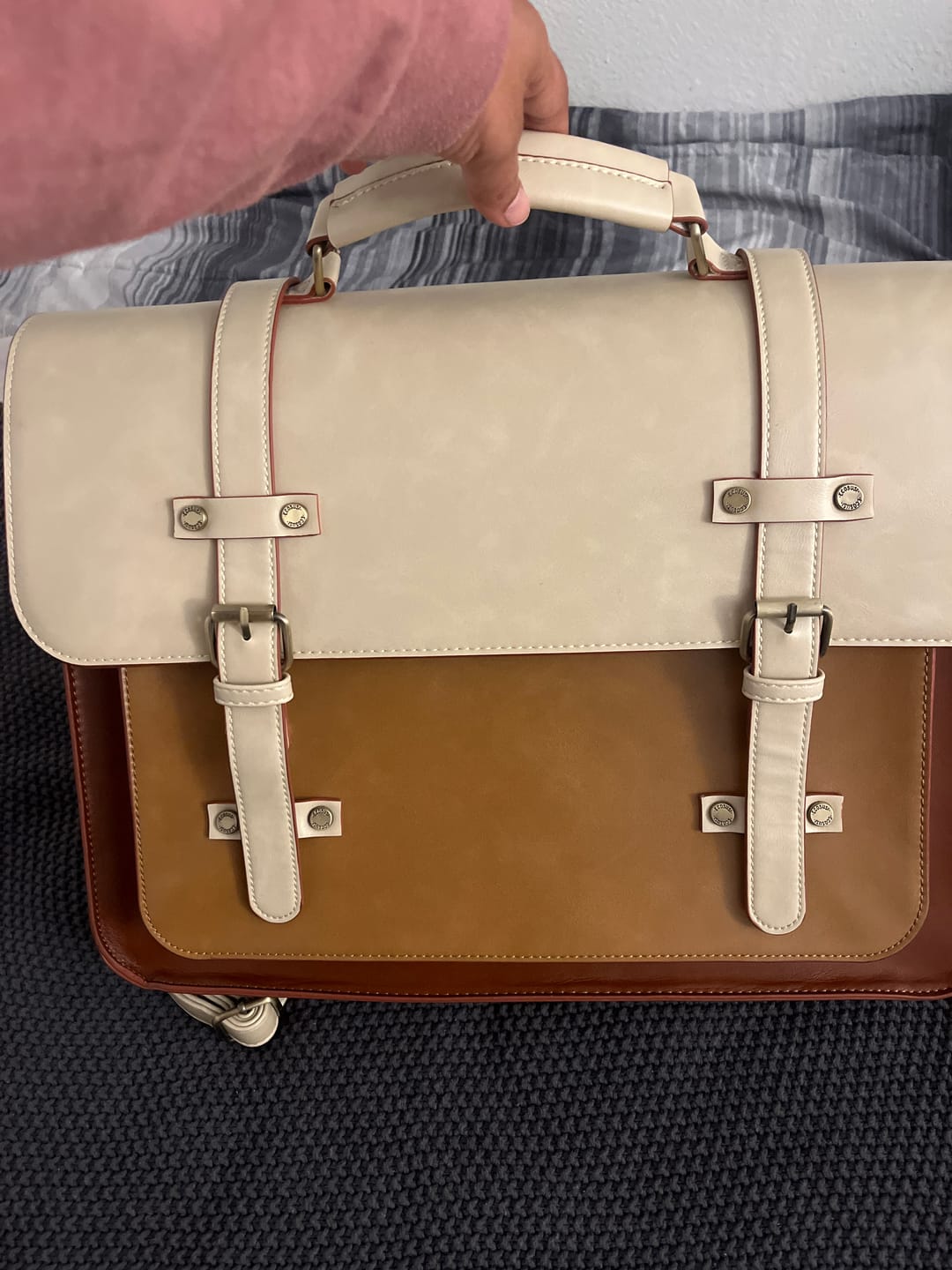 Customer photo review of Sombre Vintage Briefcase
