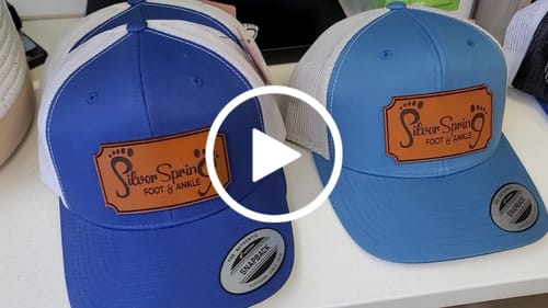 Customer video review of (12 Pack) Custom Leather Patch Hats