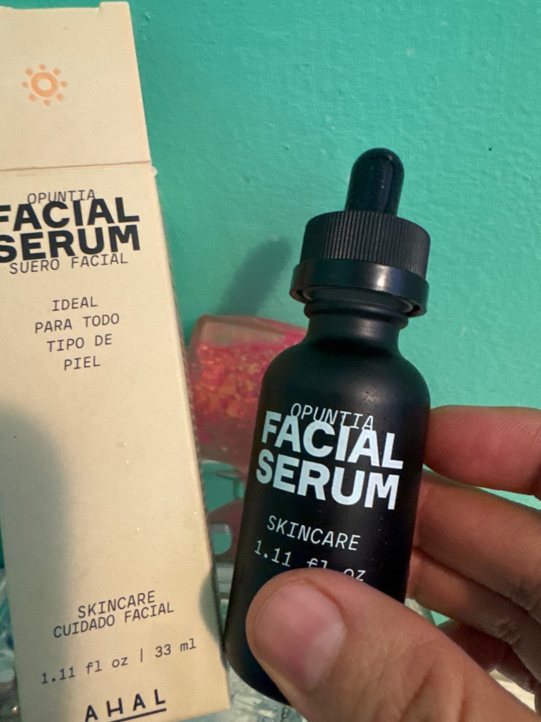 Customer photo review of Opuntia Facial Serum / Suero Facial Opuntia