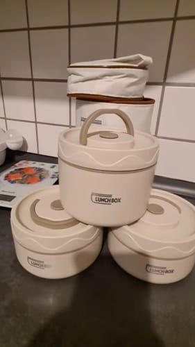 Customer photo review of Lunch Box - ערכת קופסאות אוכל שומרות חום קלות לנשיאה