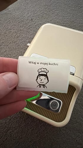 Customer photo review of B21 Bluetooth Thermal Label Printer, Efficient for Home, Office, Business