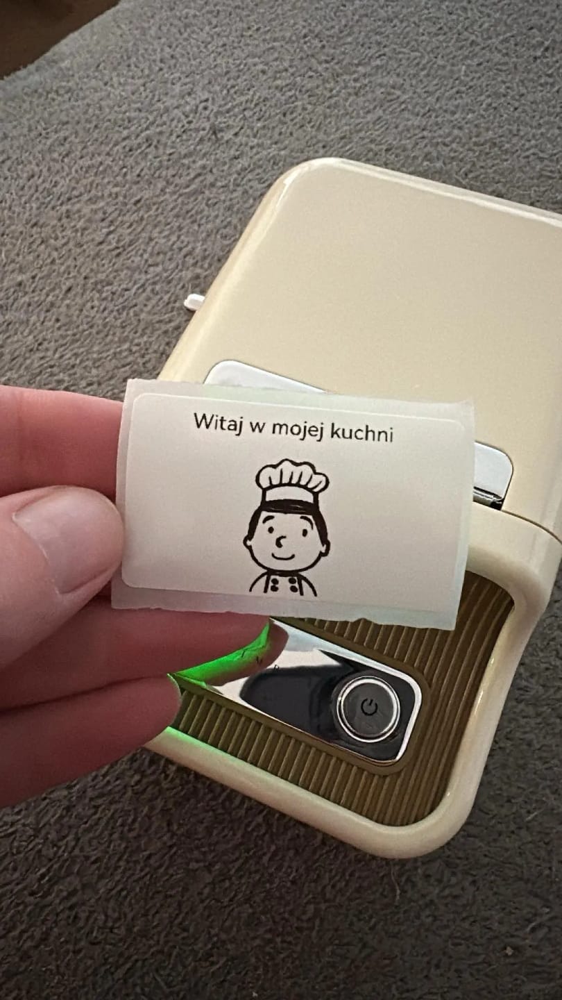Customer photo review of B21 Bluetooth Thermal Label Printer, Efficient for Home, Office, Business