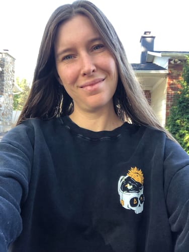 Customer photo review of Embrace the Existential Dread Crewneck