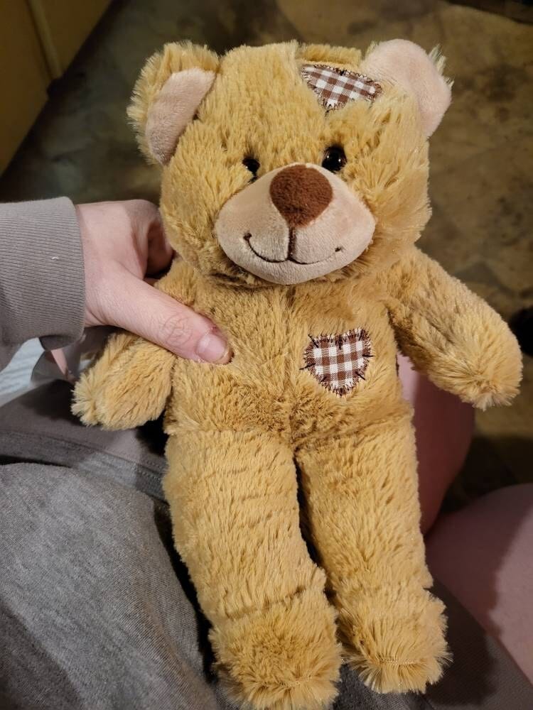 Customer photo review of RECORDABLE STUFFED Animal, 8" Plushie, Ultrasound Plush, Memorial Bear, Military Deployment, Personalized, Mother's Day, Easter Gift