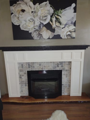 Customer photo review of 'White Roses' Framed Canvas (55"W x 31"H / 140cm x 79cm)
