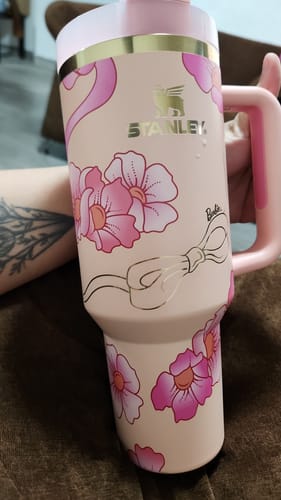 Customer photo review of Stanley Quencher Barbie™ 80'S Peaches 'N Cream  | 1L