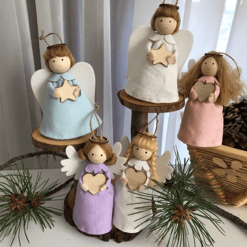 Customer photo review of Handcrafted Personalized Christmas Guardian Angels – Meaningful Holiday Gift of Love & Protection