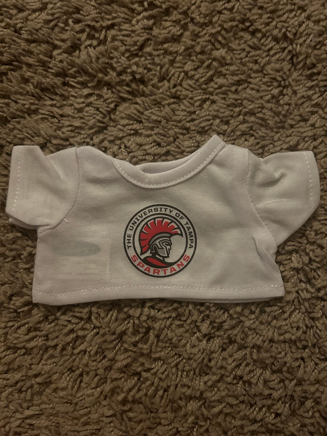 Customer photo review of CUSTOM Stuffed Animal T-SHIRT, Fits 8 Inch Stuffed Animals, Personalized Photo and Text Shirt
