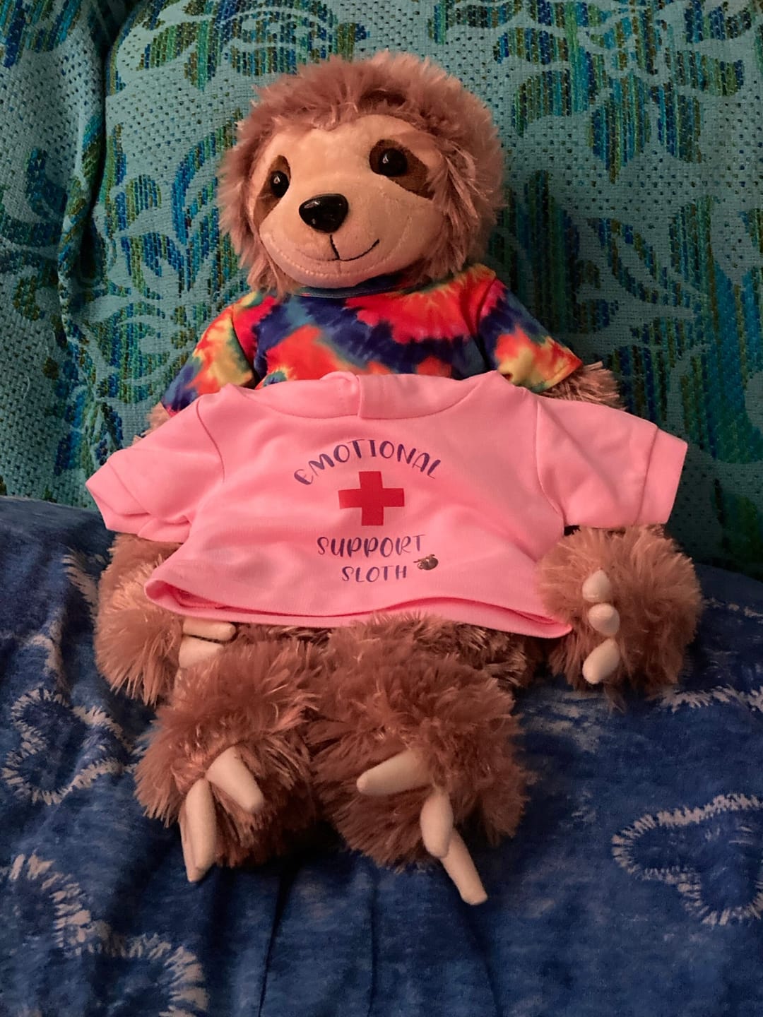 Customer photo review of SLOTH Stuffed Animal, 16" Plushie, Make your Own Stuffie, Soft and Cuddly, DIY Kit