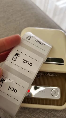 Customer photo review of B21 Bluetooth Thermal Label Printer, Efficient for Home, Office, Business