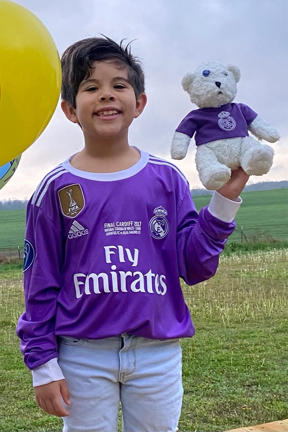 Customer photo review of CUSTOM Stuffed Animal T-SHIRT, Fits 8 Inch Stuffed Animals, Personalized Photo and Text Shirt