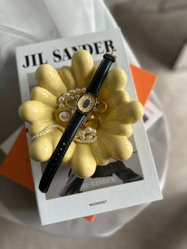 Customer photo review of Oval Halo Diamond Watch