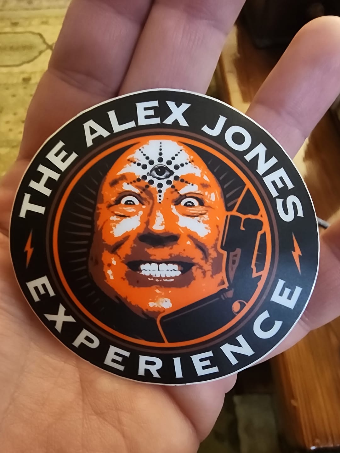 Customer photo review of Alex Jones Experience Decal