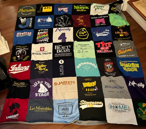 Customer photo review of Classic T-Shirt Blanket
