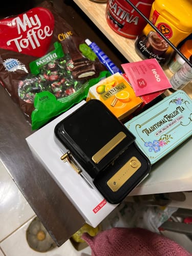 Customer photo review of B21 Bluetooth Thermal Label Printer, Efficient for Home, Office, Business