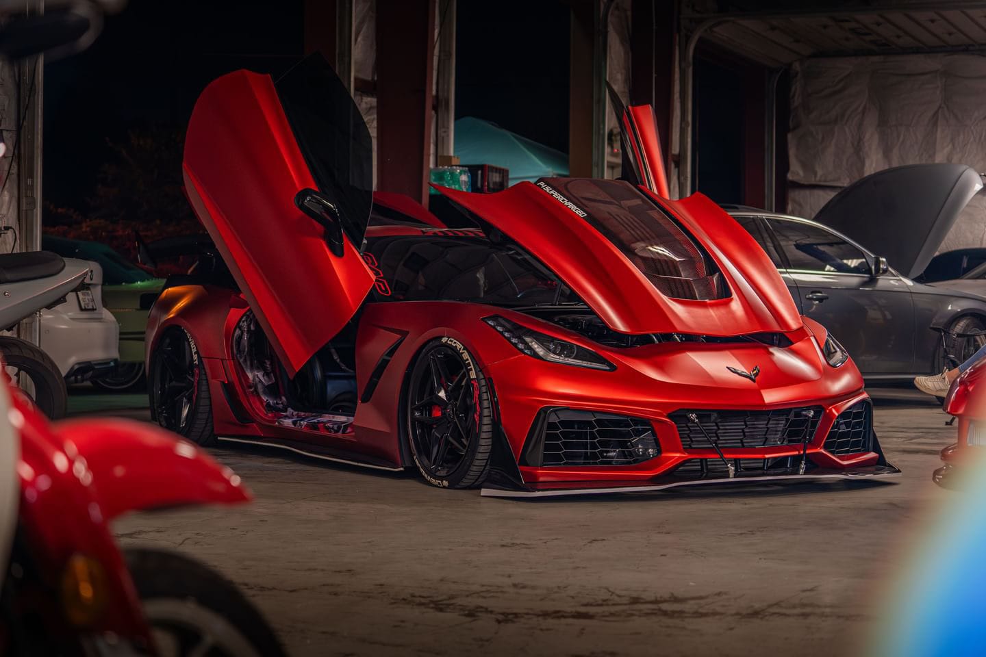 Customer photo review of Corvette C7 ZR1 Conversion Front Bumper Kit