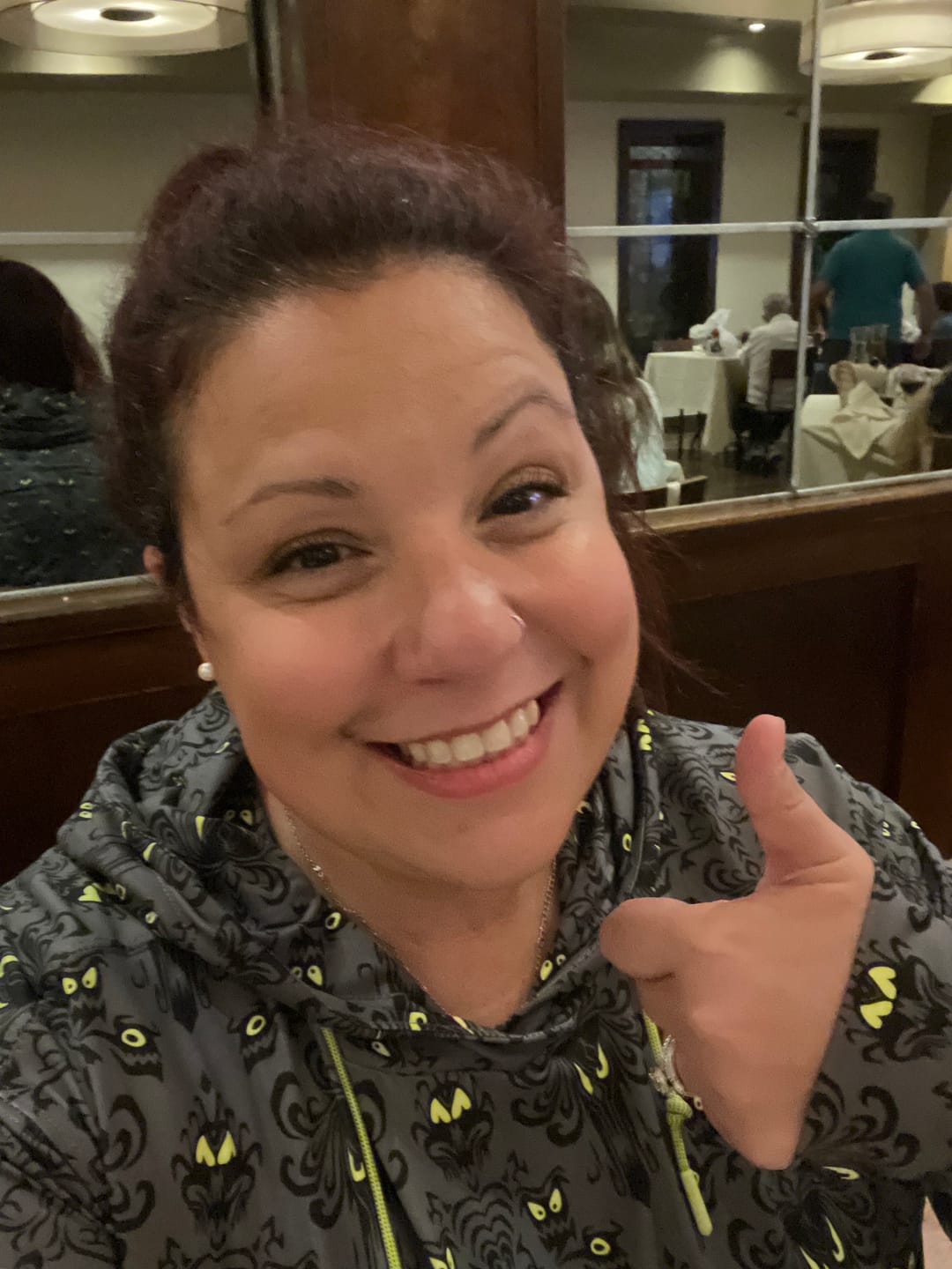 Customer photo review of Disney’s Haunted Mansion "Wall Creeps" – Performance Hoodie