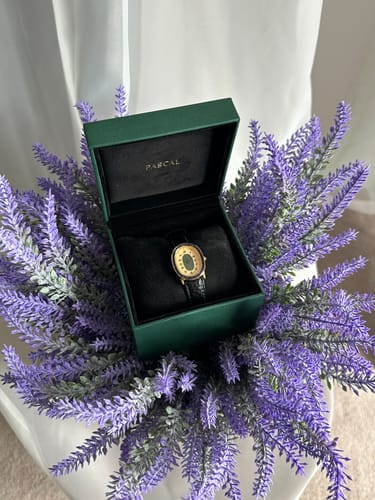 Customer photo review of Oval Halo Diamond Watch